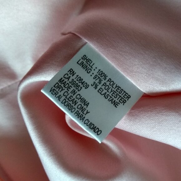 Gianni Bini Medium Baby Pink Ruffle Midi Waisted Lined Dress - Picture 4 of 5